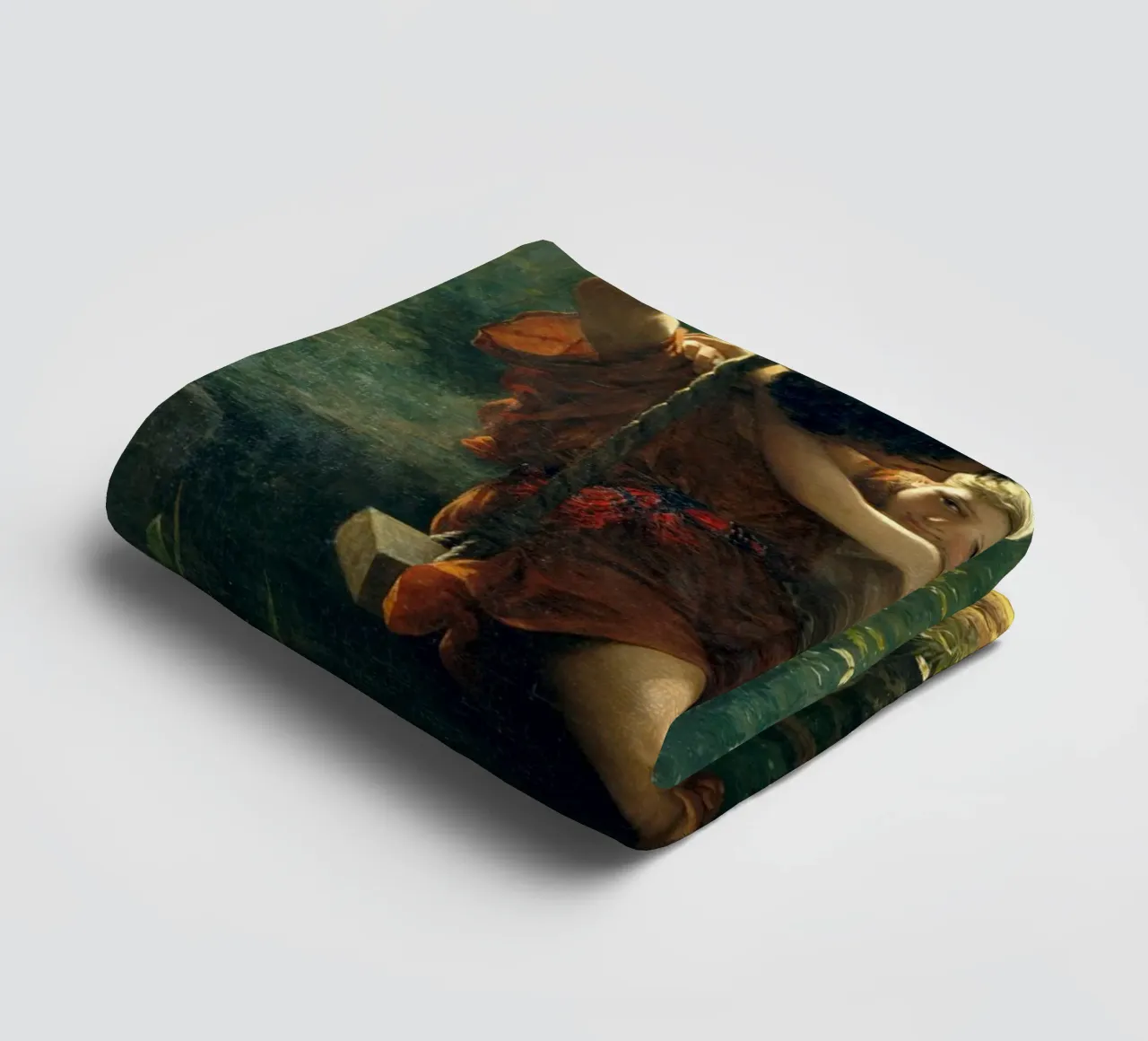 Pierre Auguste Cot - Lente badhanddoek van Timeless Artworks