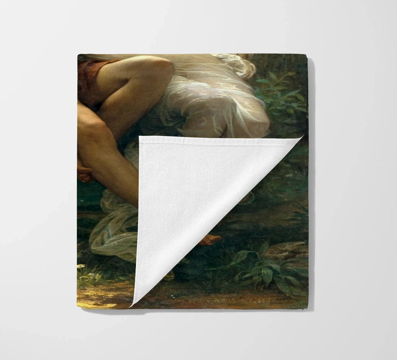 Pierre Auguste Cot - Springtime beach towel by Timeless Artworks