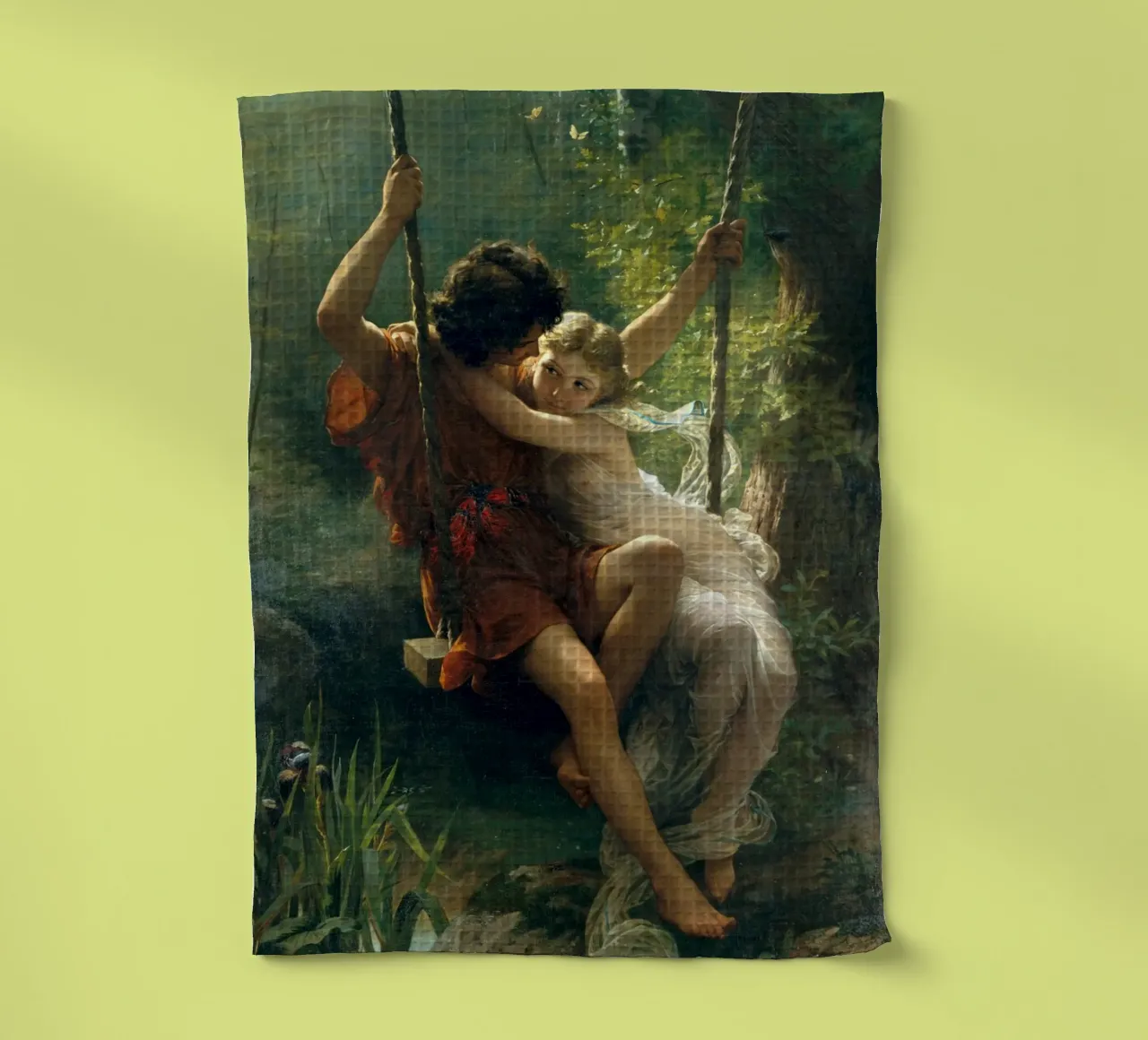 Pierre Auguste Cot - Primavera paño de cocina de Timeless Artworks