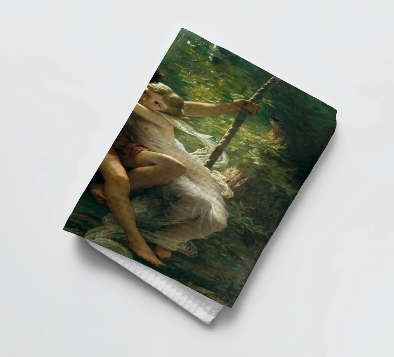 Pierre Auguste Cot - Primavera paño de cocina de Timeless Artworks