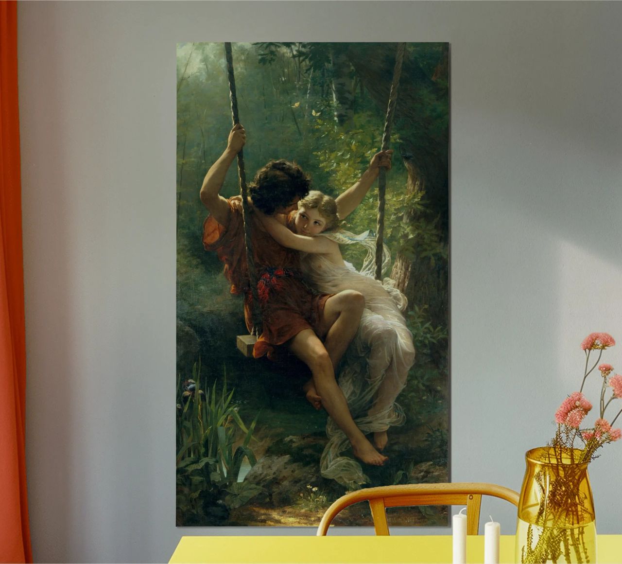 Pierre Auguste Cot - Springtime poster by Timeless Artworks