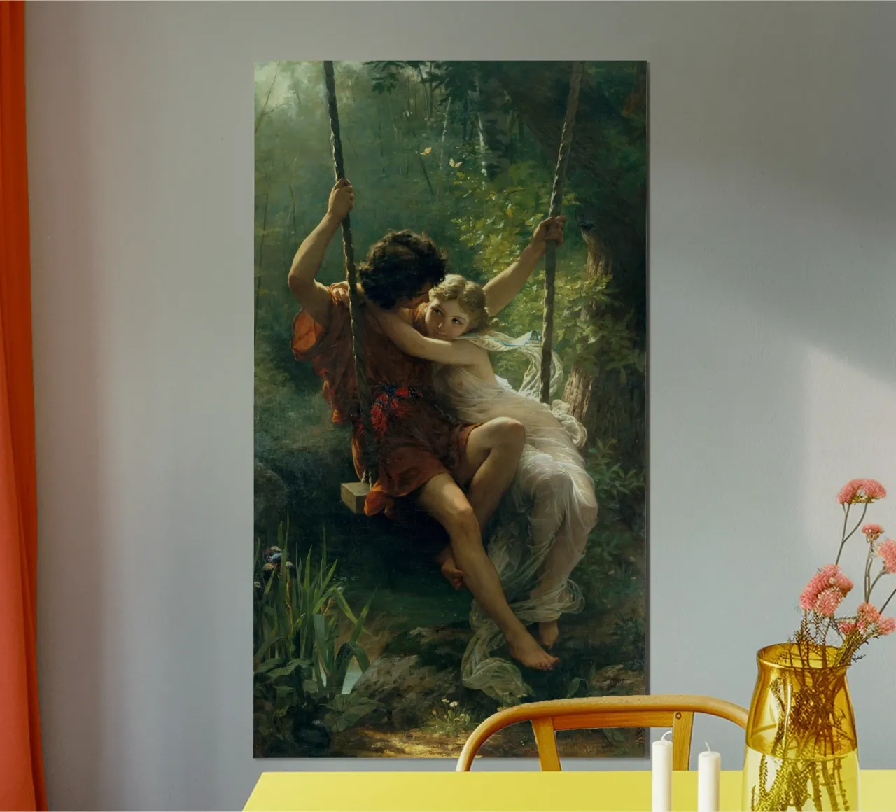 Pierre Auguste Cot - Frühlingszeit Hahnemühle von Timeless Artworks