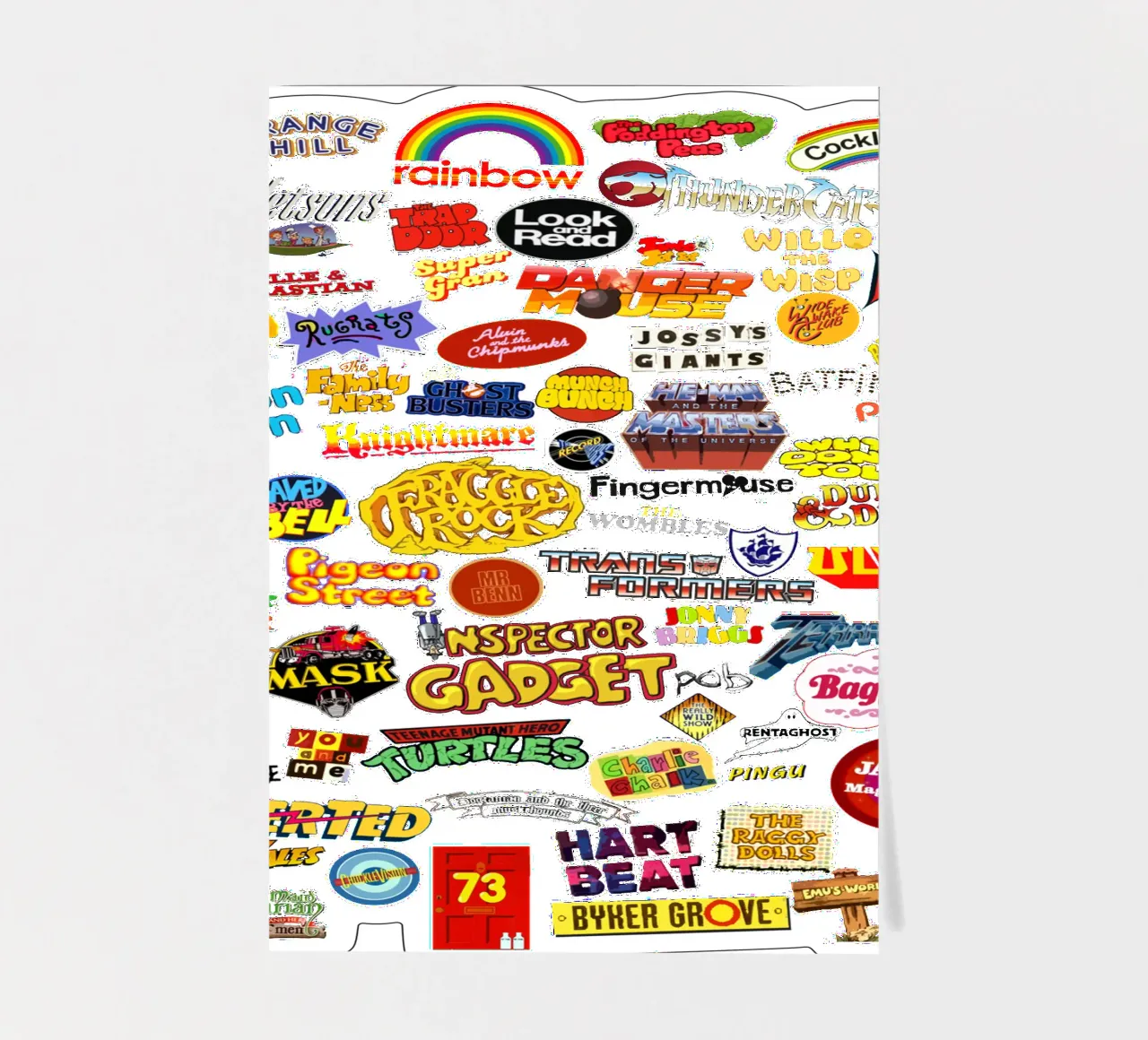 1980s Kids TV Collection - '80s Nostalgia sticker sheet by Mashtup