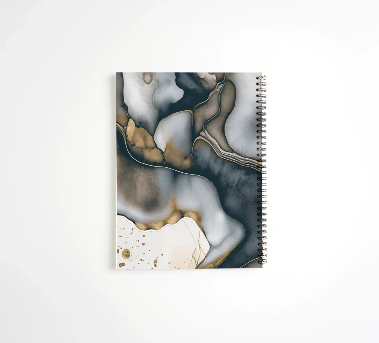 Alcohol Ink Earthy Vibes spiral notebook by Andrea Haase Modern Home
