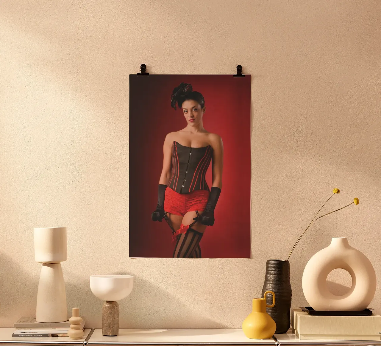 Burlesque rosso carta hahnemühle da Dave Hare Photography