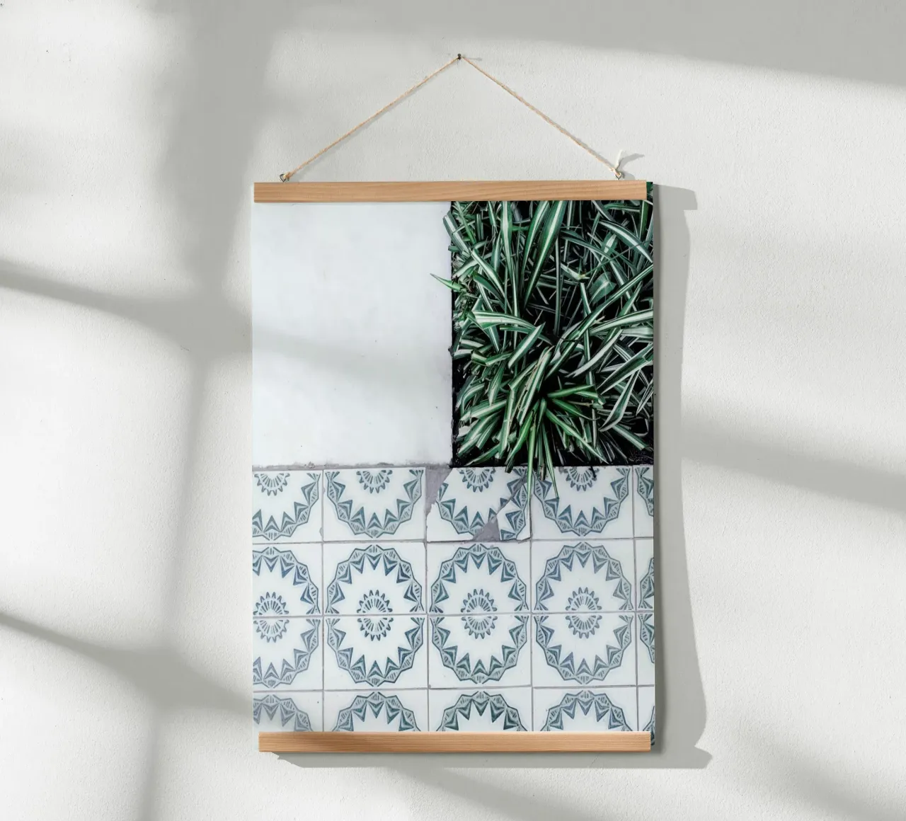 Tiles poster con telaio in plastica da Picture On The Fridge
