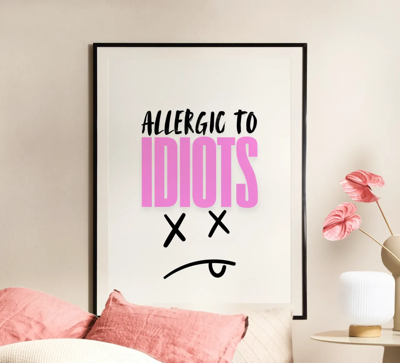 Allergic to idiots carta hahnemühle da happystatements