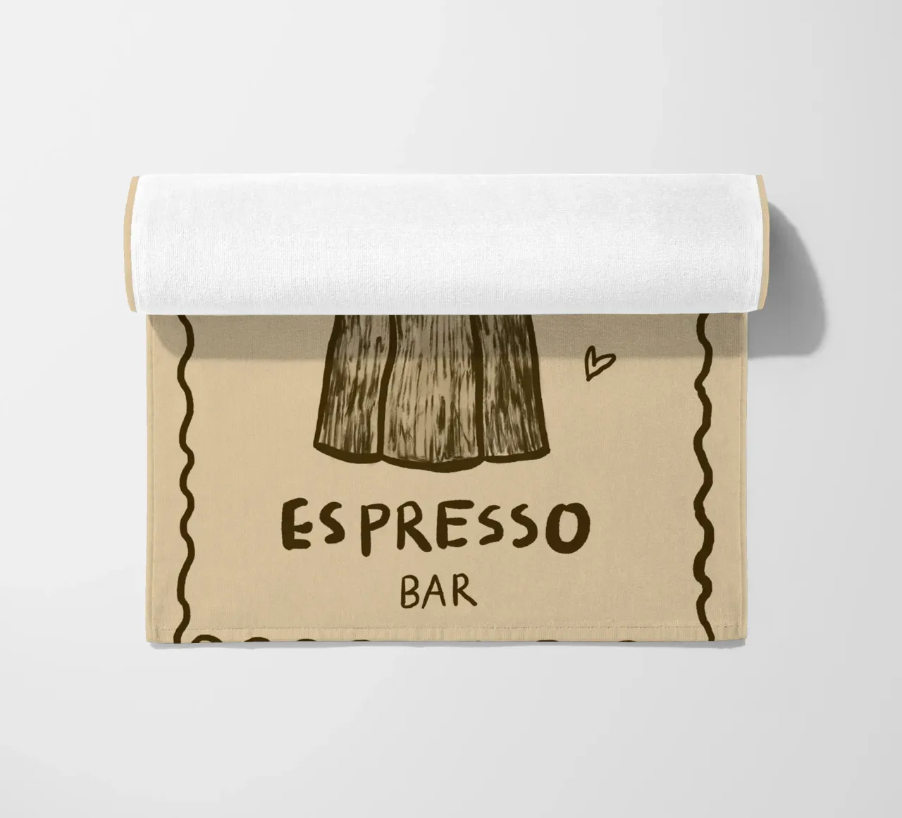 Espresso Bar beach towel by Studio Dolci