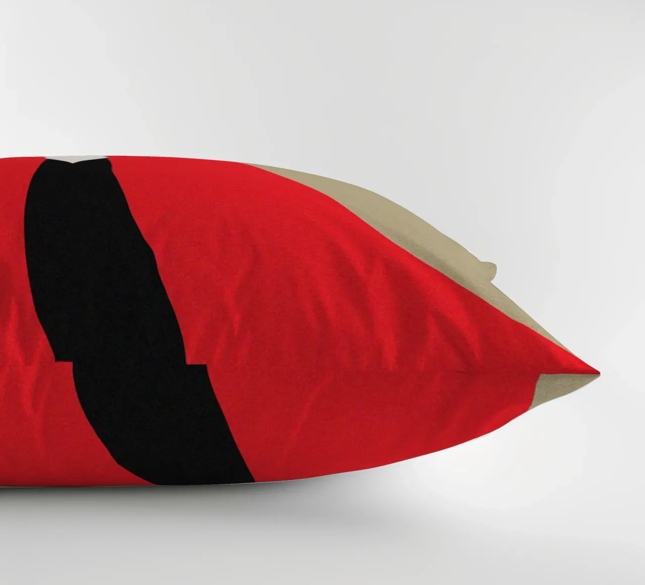 Vampire Black Tuxedo Cat with Red Cape decorative cushion by Lisa Jureczko Arts Illustration