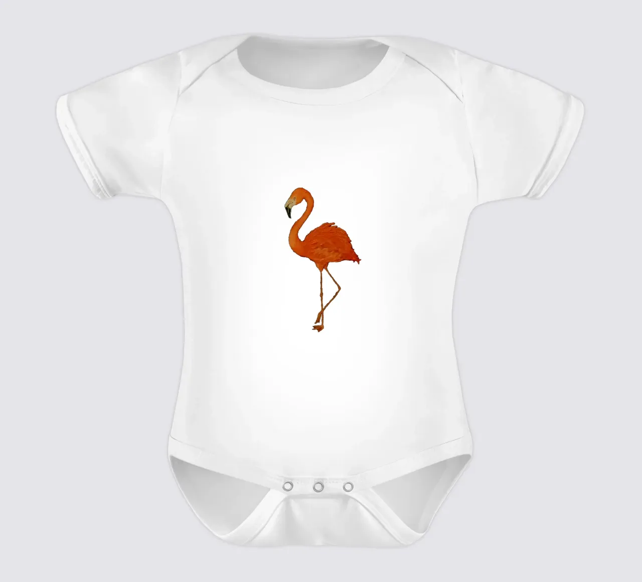 Flamingo body neonato maniche corte da Magpie luck