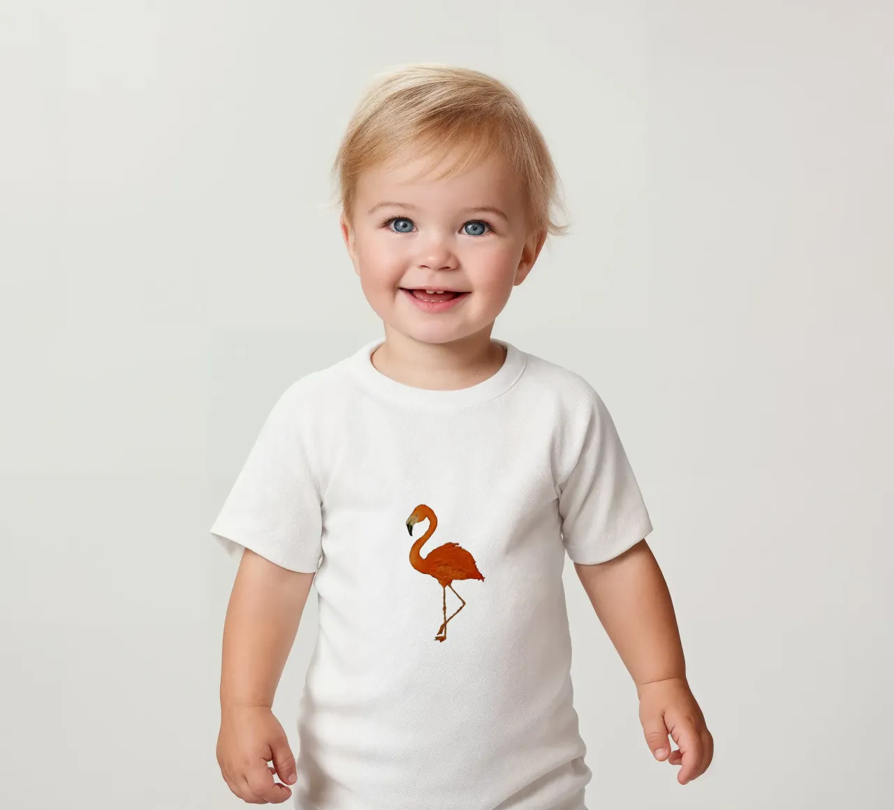 Flamingo maglietta neonato da Magpie luck