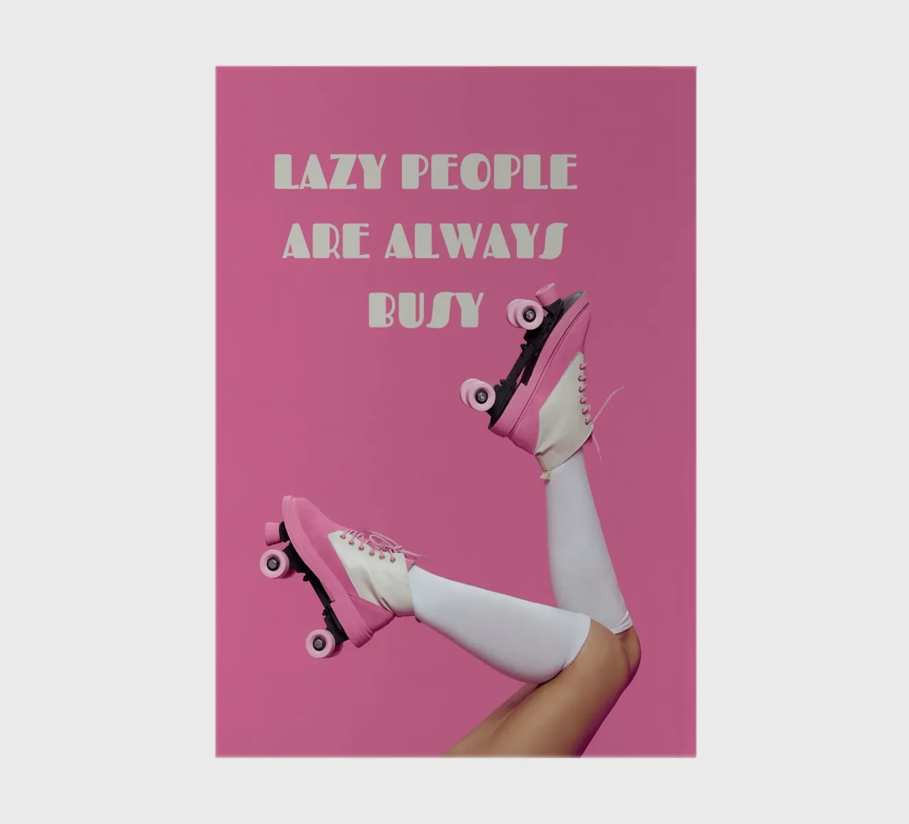LAZY PEOPLE ARE ALWAYS BUSY notebook by ArtDesign by KBK