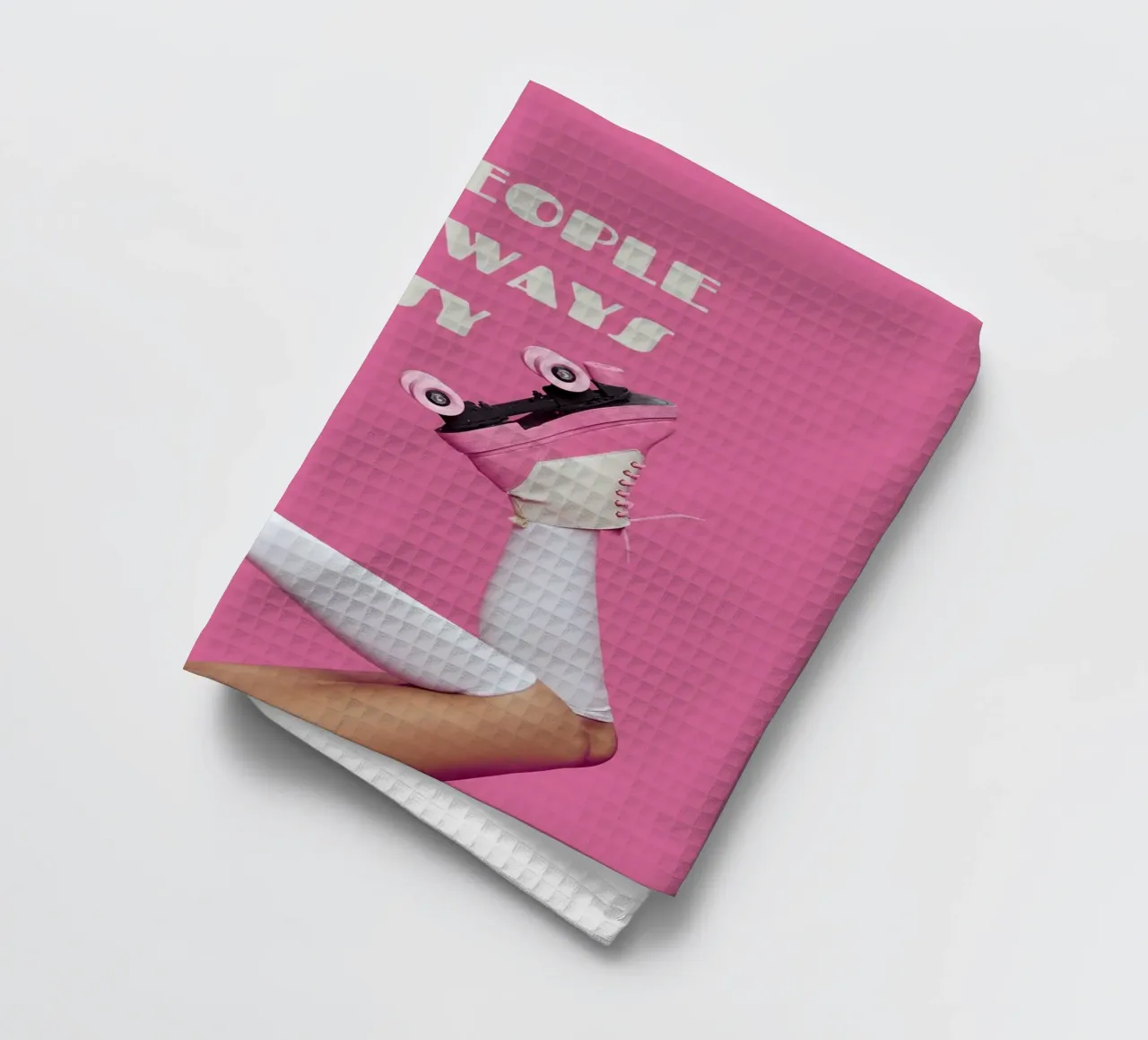 LAZY PEOPLE ARE ALWAYS BUSY tea towel by ArtDesign by KBK