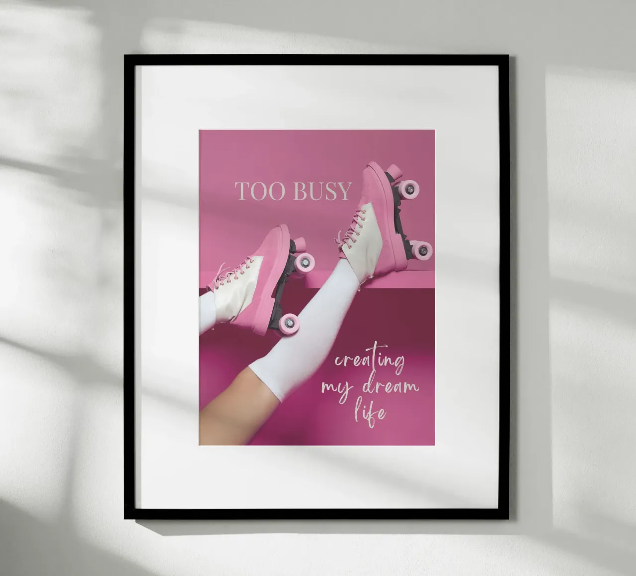 TROPPO IMPEGNATO a creare la mia vita da sogno II poster con telaio in alluminio da ArtDesign by KBK