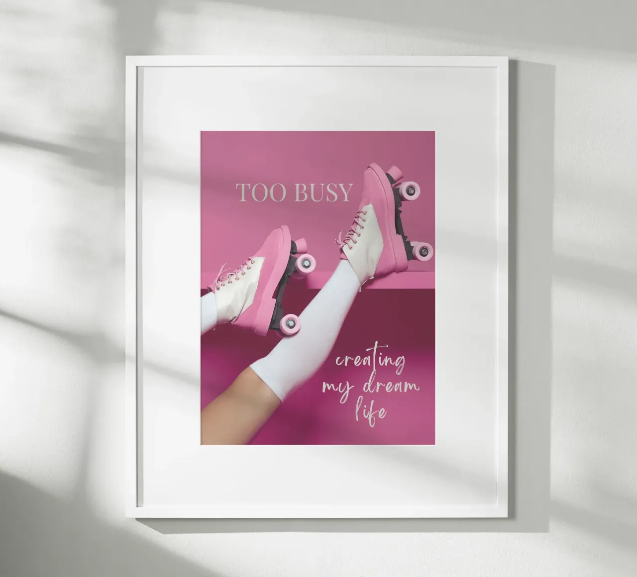 TROPPO IMPEGNATO a creare la mia vita da sogno II poster con telaio in alluminio da ArtDesign by KBK