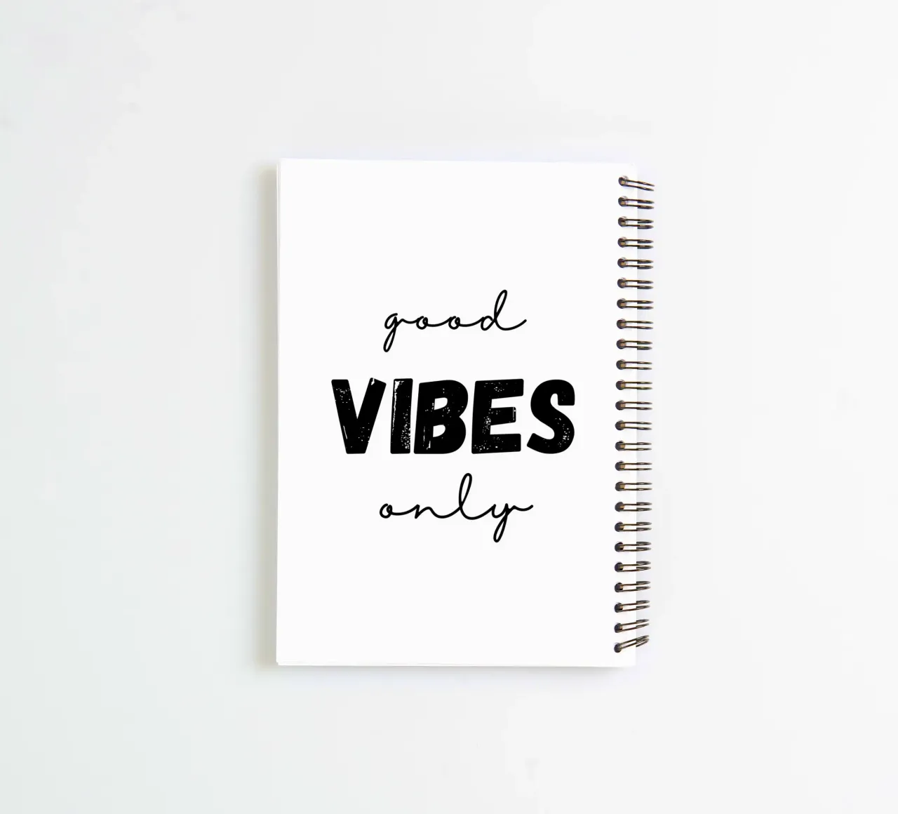 good VIBES only spiral notebook by ArtDesign by KBK