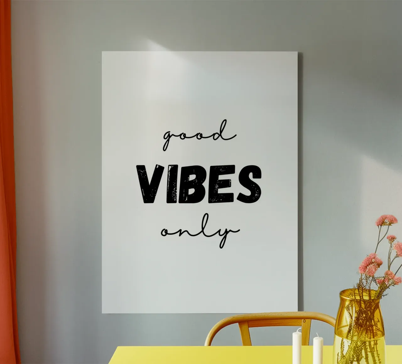 alleen goede vibes canvas van ArtDesign by KBK
