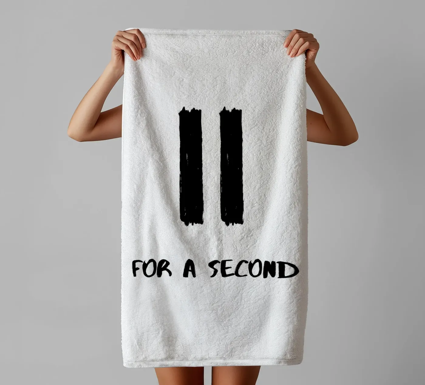 Pause d'une seconde serviette de bain de ArtDesign by KBK