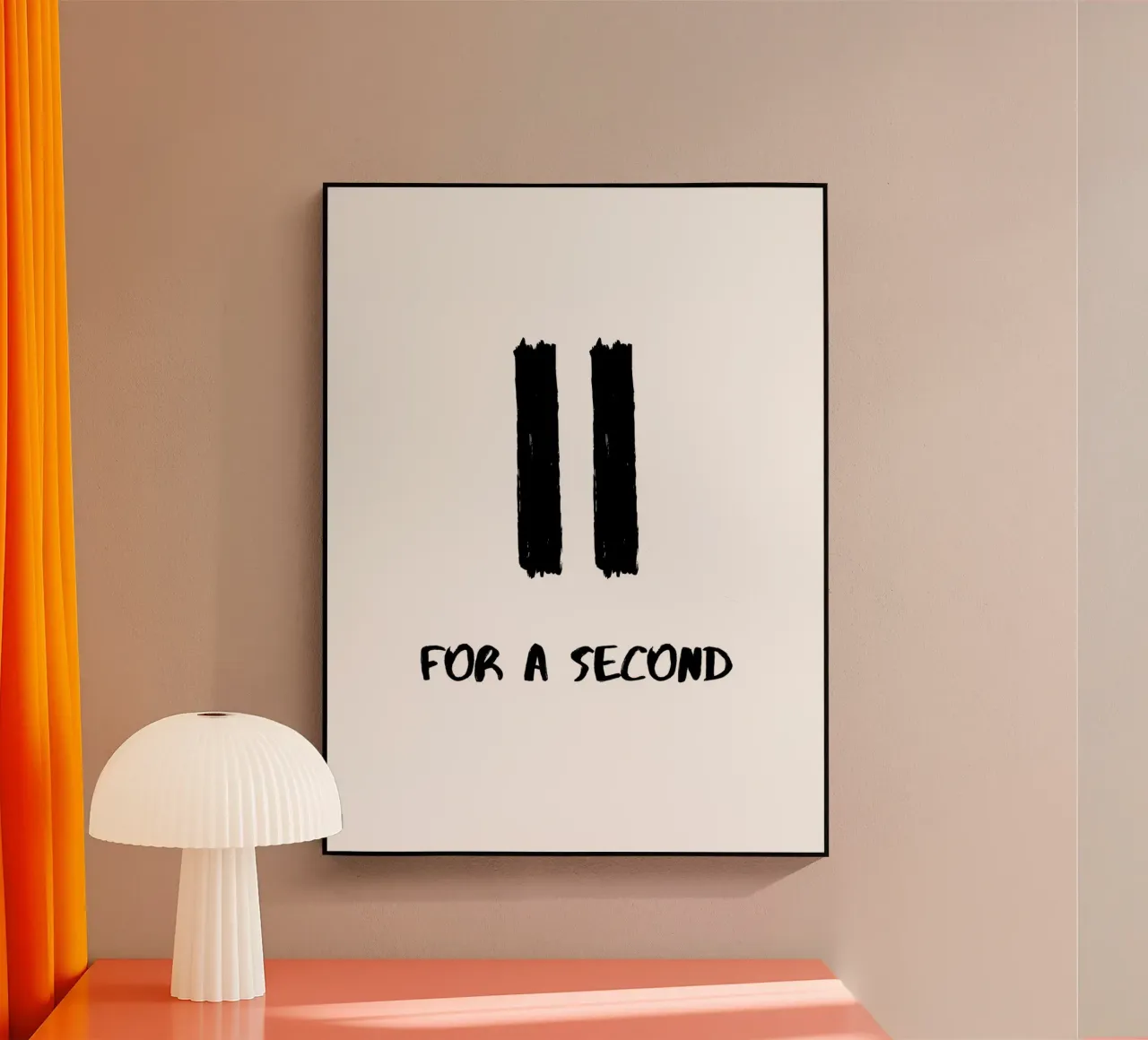 Pausa per un secondo plexiglass da ArtDesign by KBK