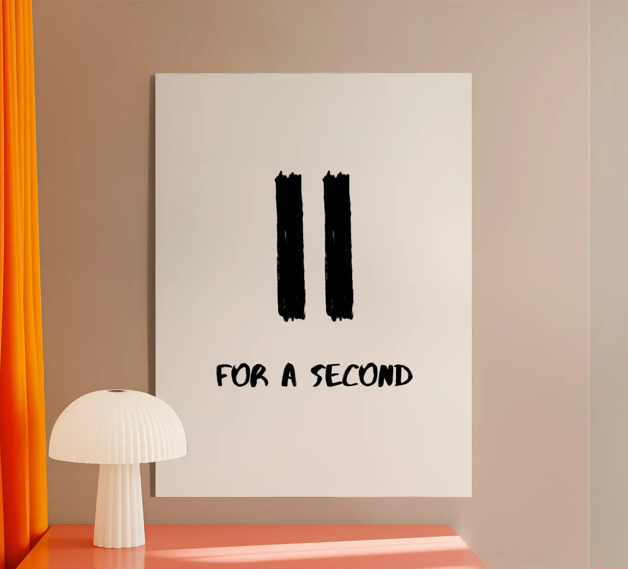 Pausa per un secondo plexiglass da ArtDesign by KBK