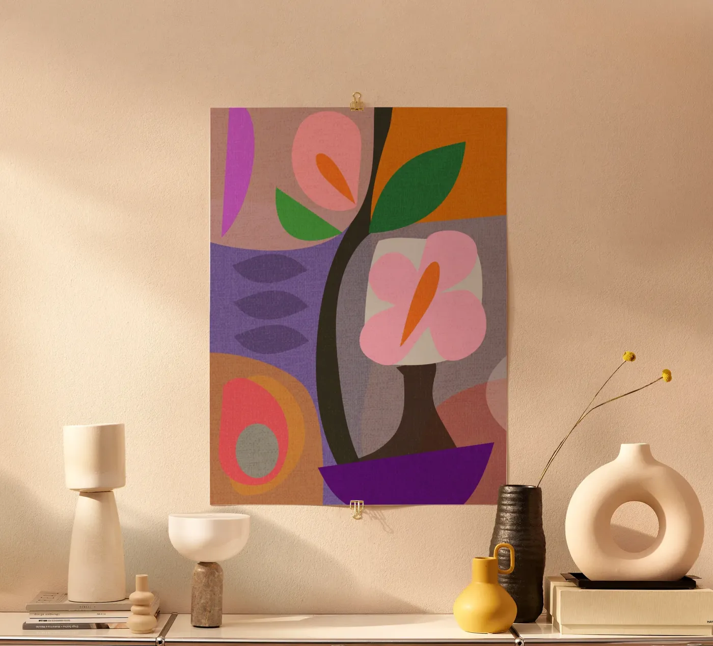 Potbloem poster van MirimoART