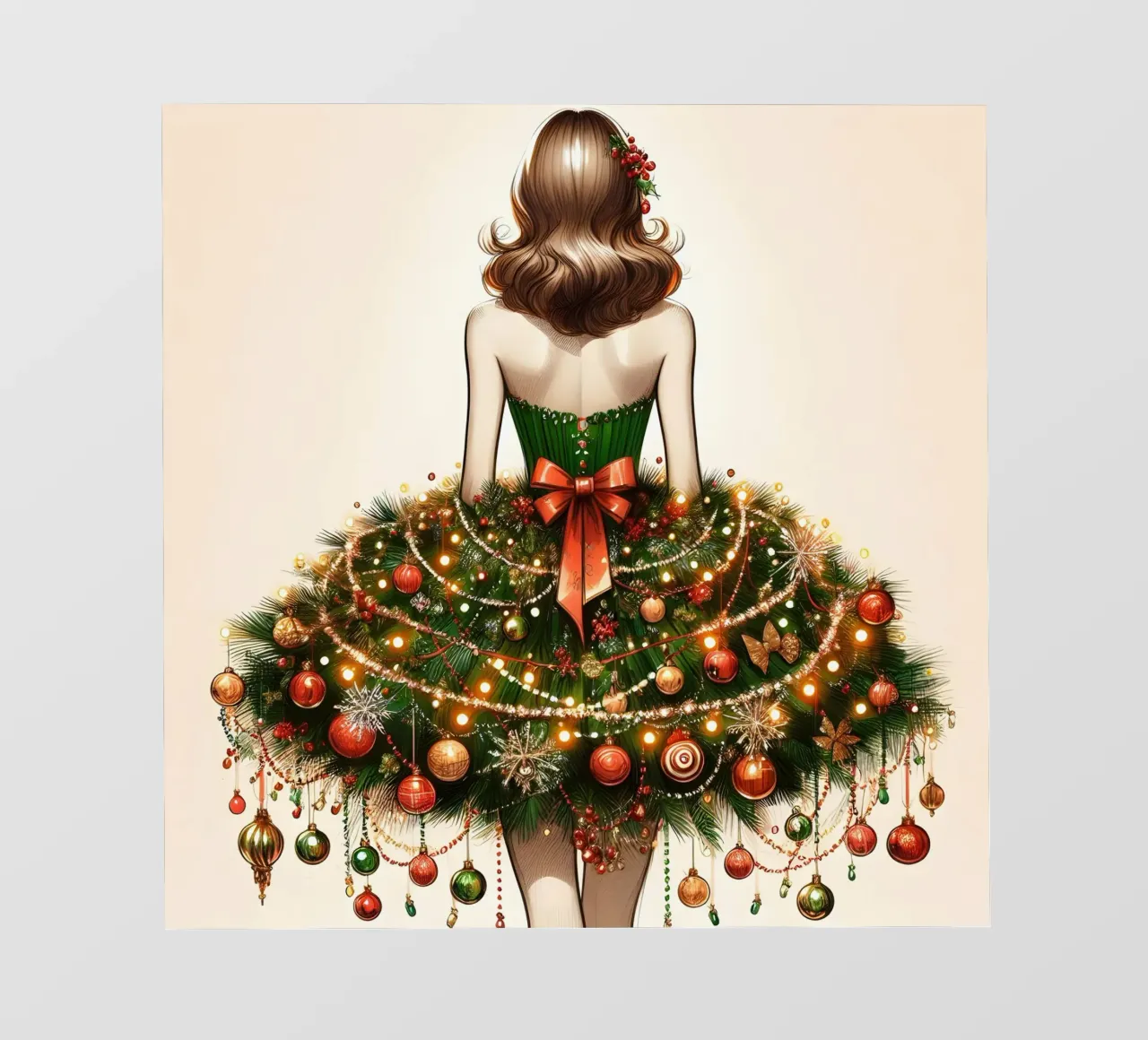 Abito con albero di Natale pellicola backlit da ARTOMATIC