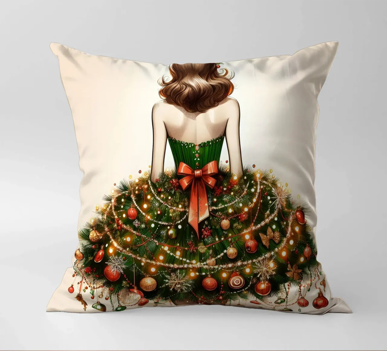 Abito con albero di Natale cuscino da ARTOMATIC