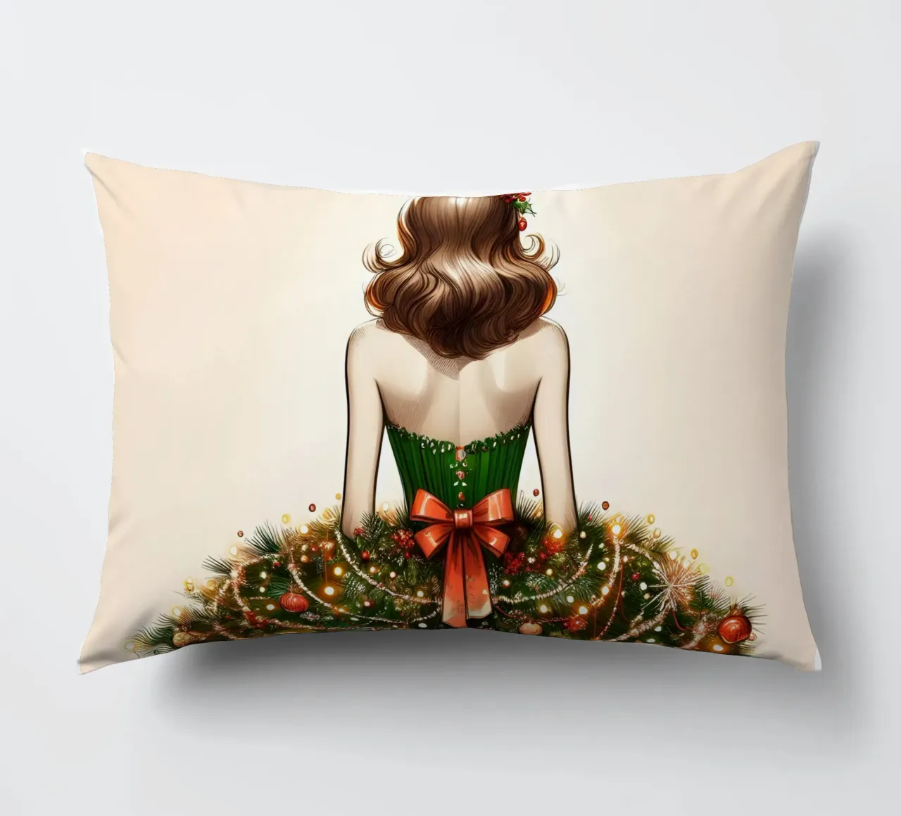 Abito con albero di Natale cuscino da ARTOMATIC