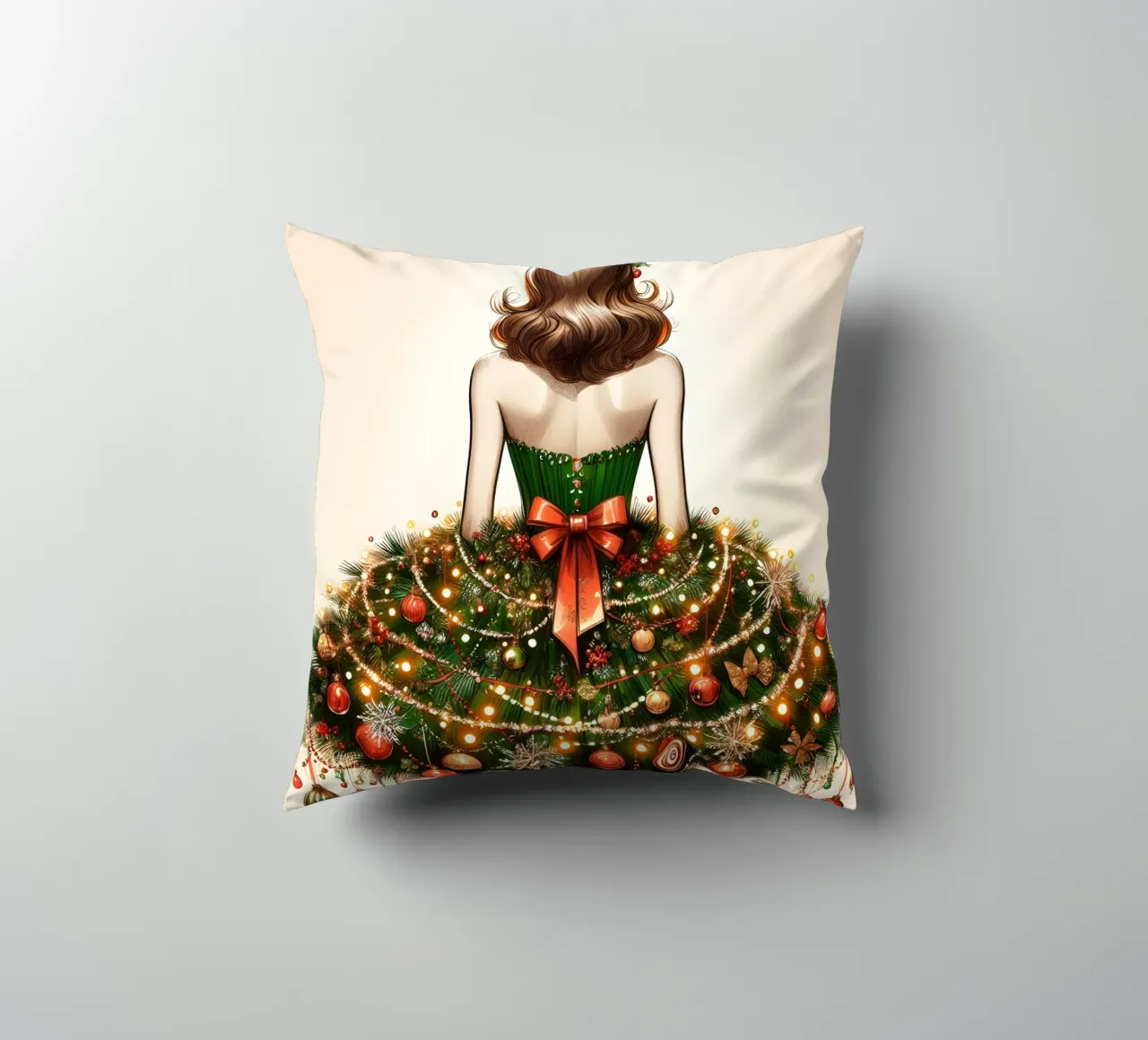 Abito con albero di Natale cuscino da ARTOMATIC