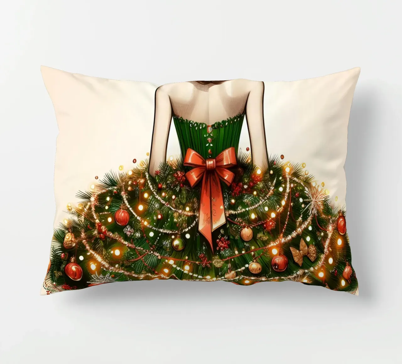 Abito con albero di Natale cuscino da ARTOMATIC