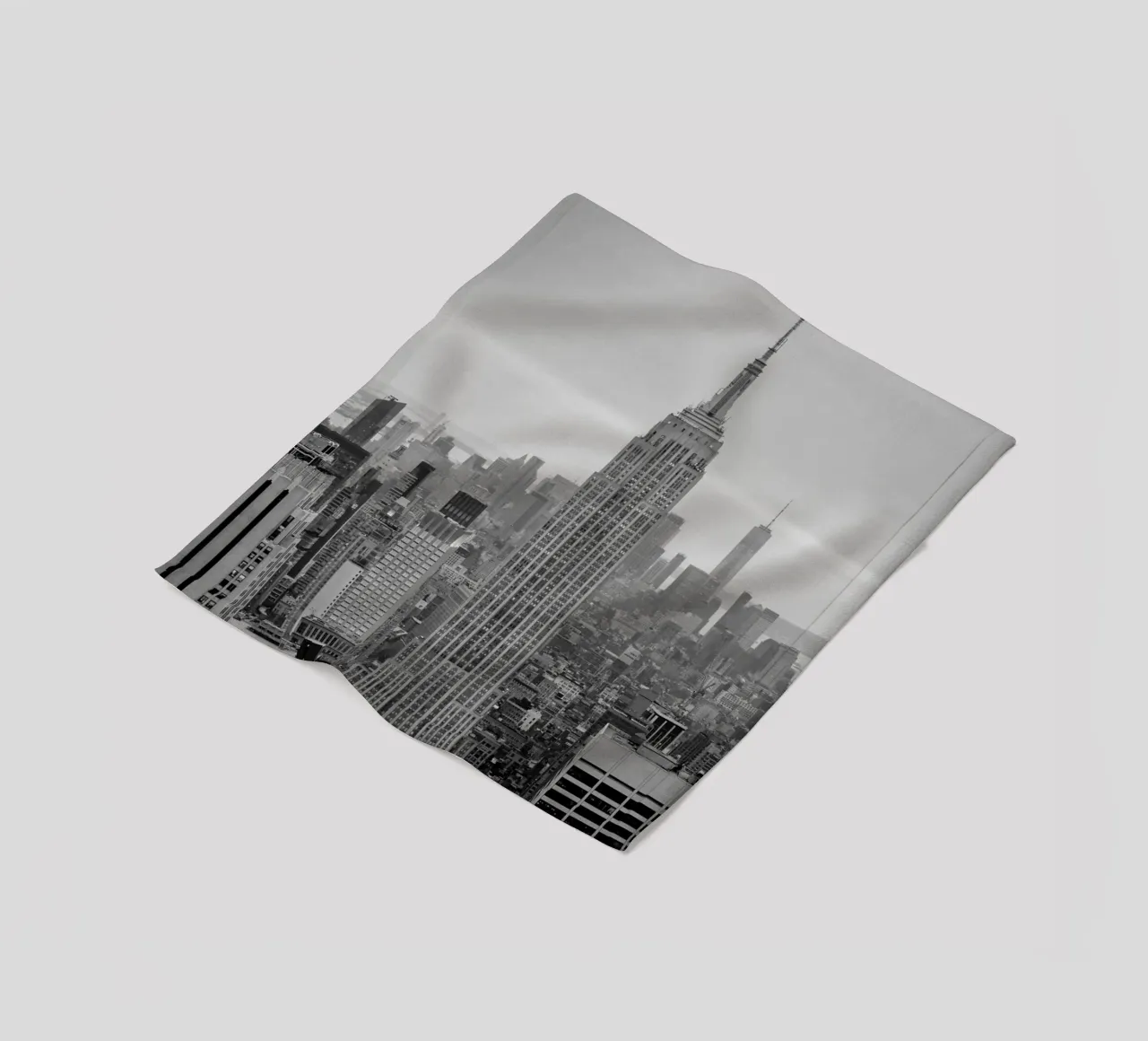 New York City Skyline - Empire State Building, Manhattan fleece blanket by Bold and Retro