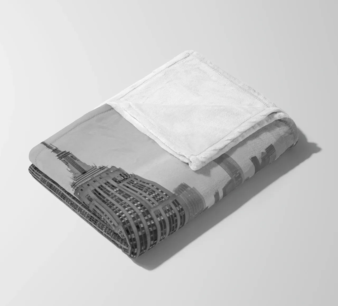 New York City Skyline - Empire State Building, Manhattan fleece blanket by Bold and Retro