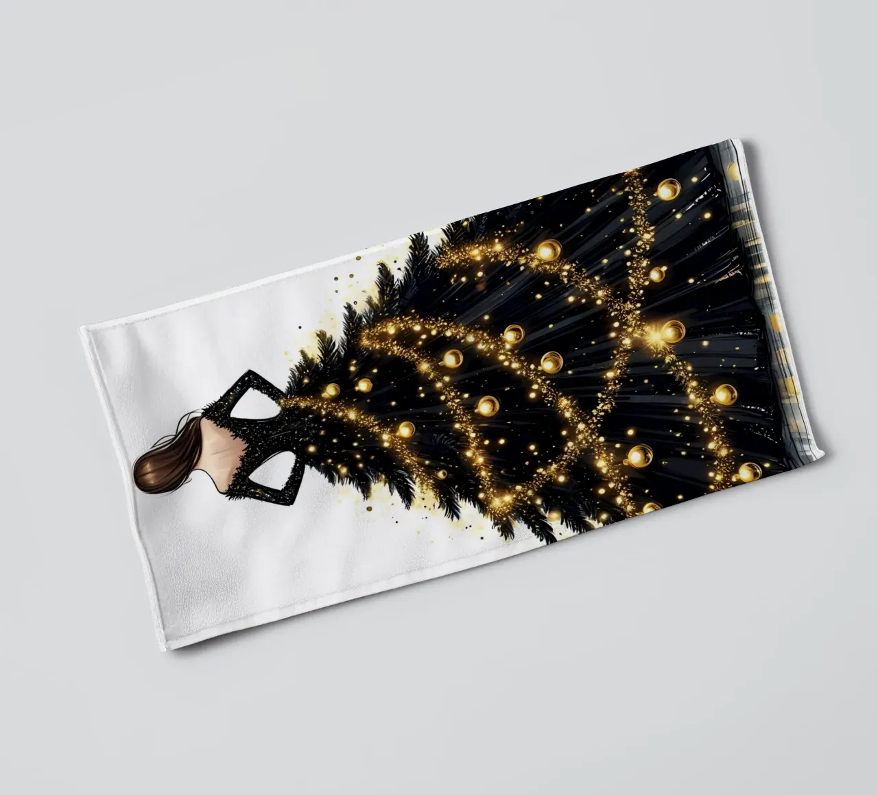 Christmas Tree towel by ARTOMATIC