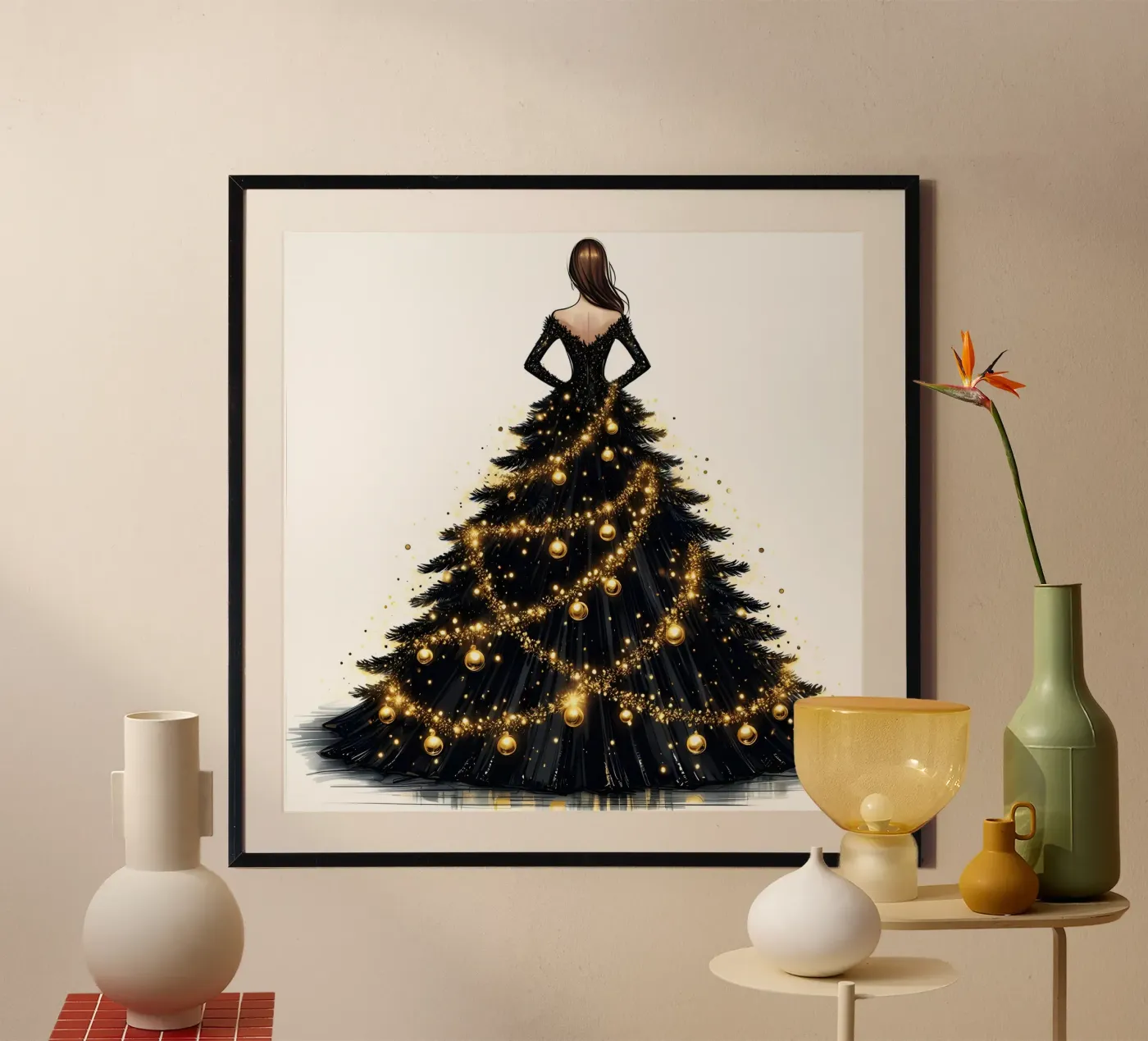 Christmas Tree poster by ARTOMATIC