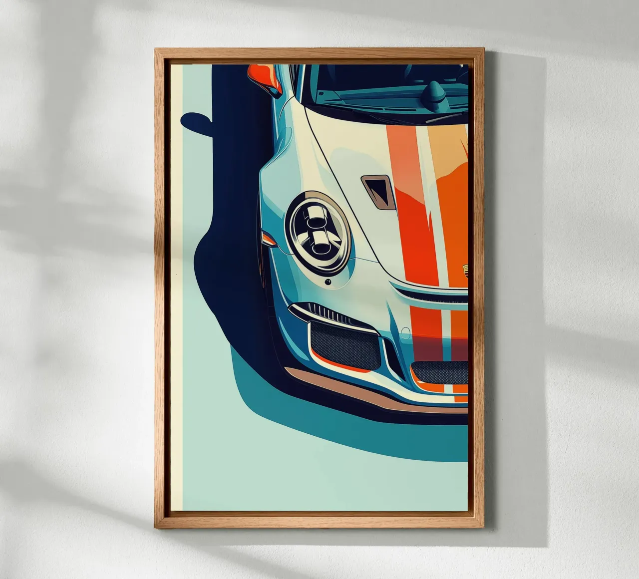 Porsche GT3 R Racing Car canvas met Baklijst van Autofocus