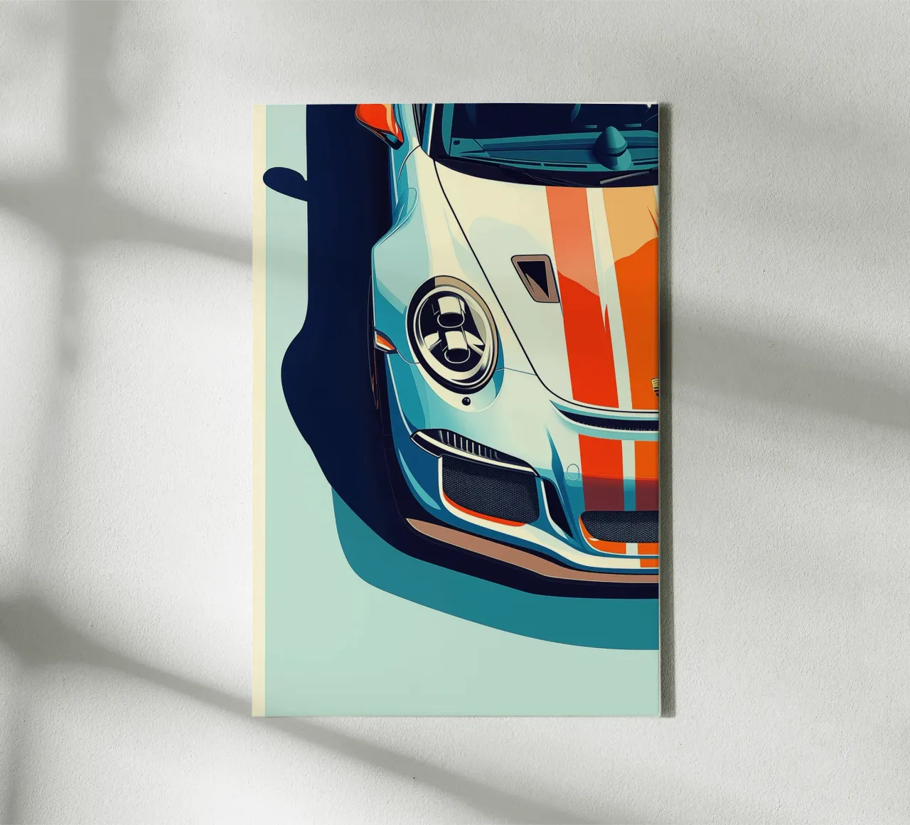 Porsche GT3 R Racing Car canvas met Baklijst van Autofocus
