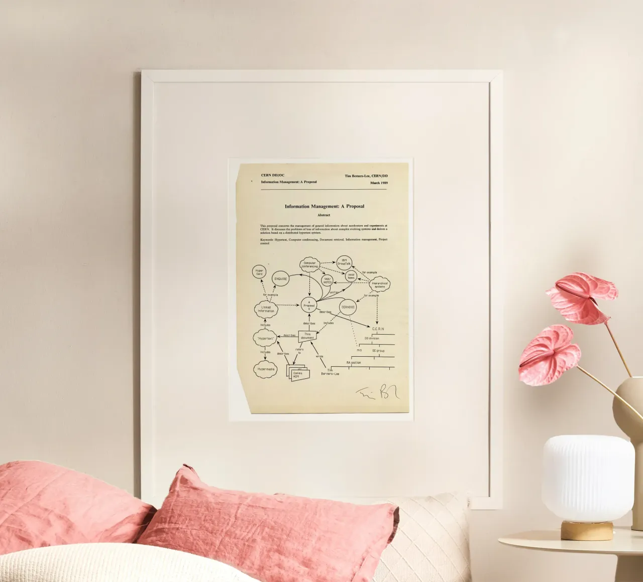 Tim Berners Lee - Internet Proposal - Computing Print hahnemühle by Mashtup