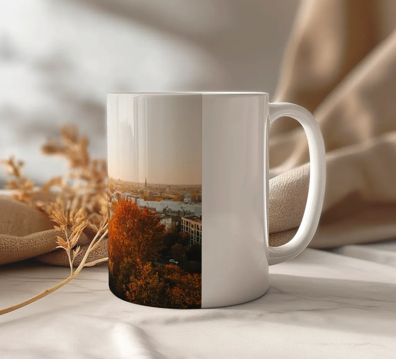 Tramonto a Berlino - vista in autunno tazza in ceramica da Bold and Retro