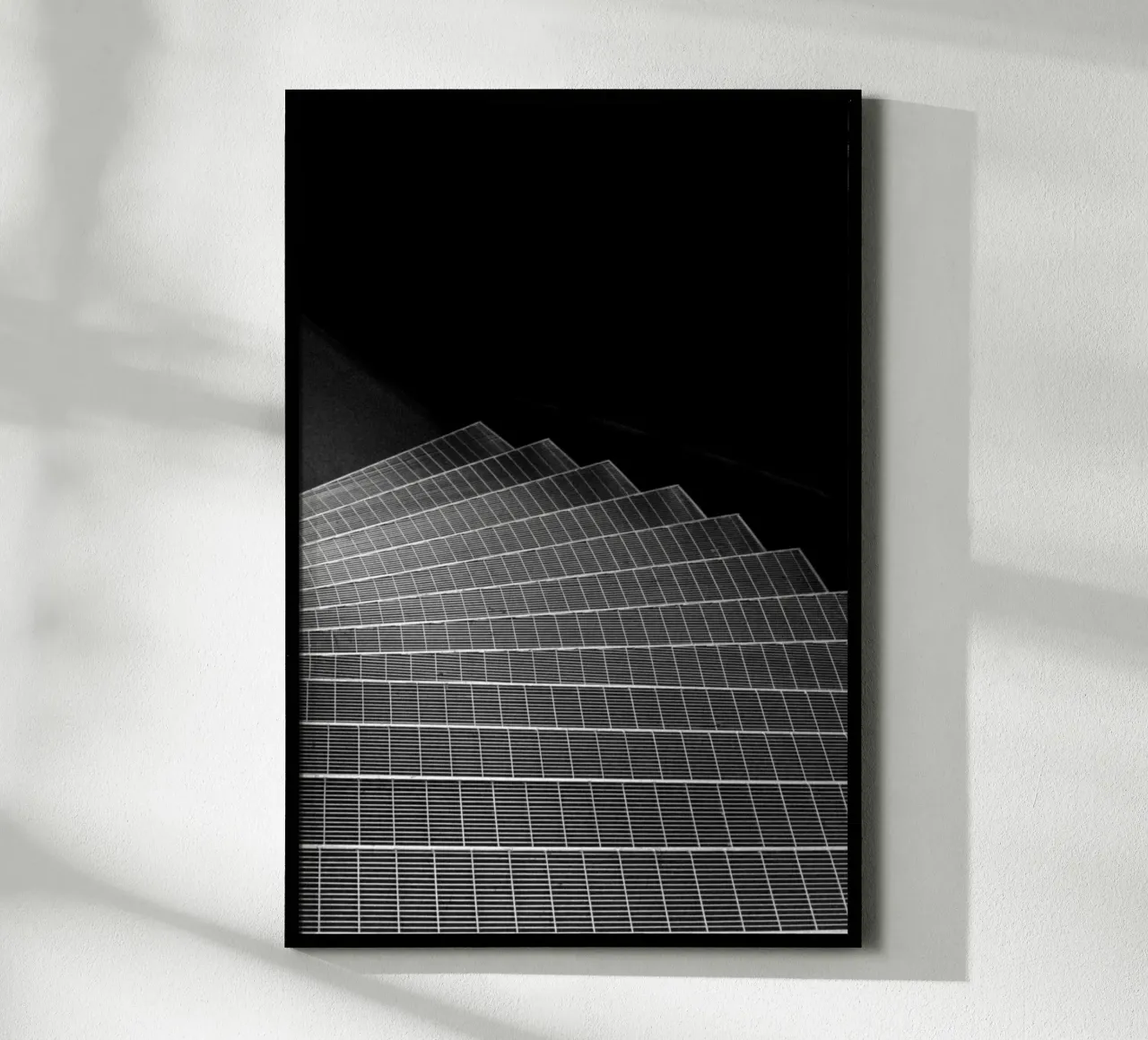 Staircase Abstract Black and White Photography hahnemühle by Lisa Jureczko Arts Illustration