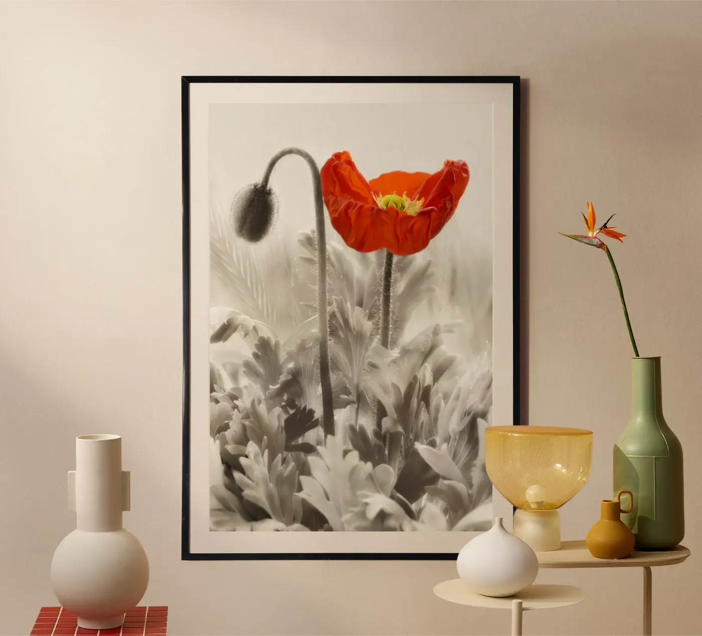 Mohnblume Poster von Atteloi Art