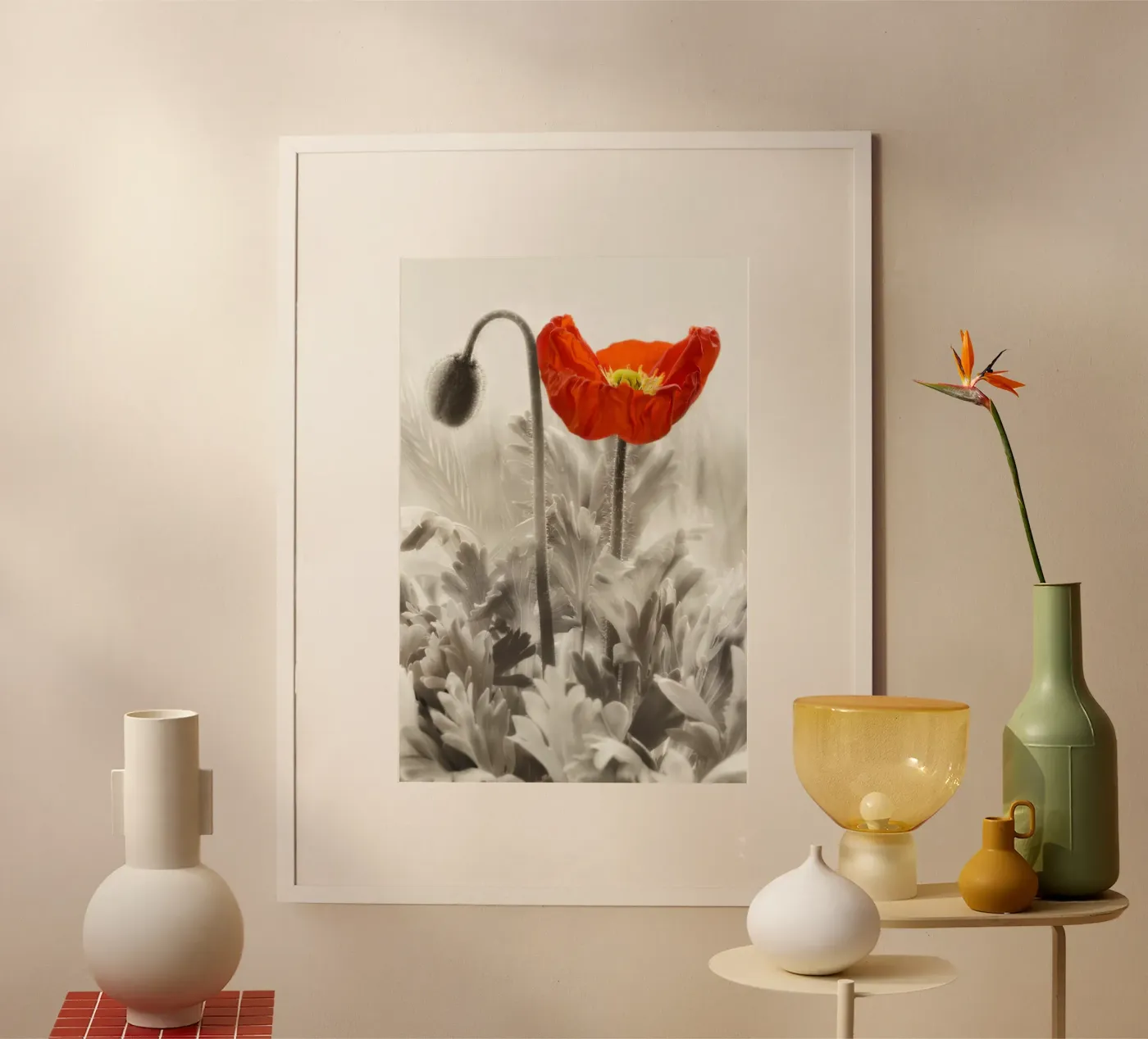 Mohnblume Poster von Atteloi Art