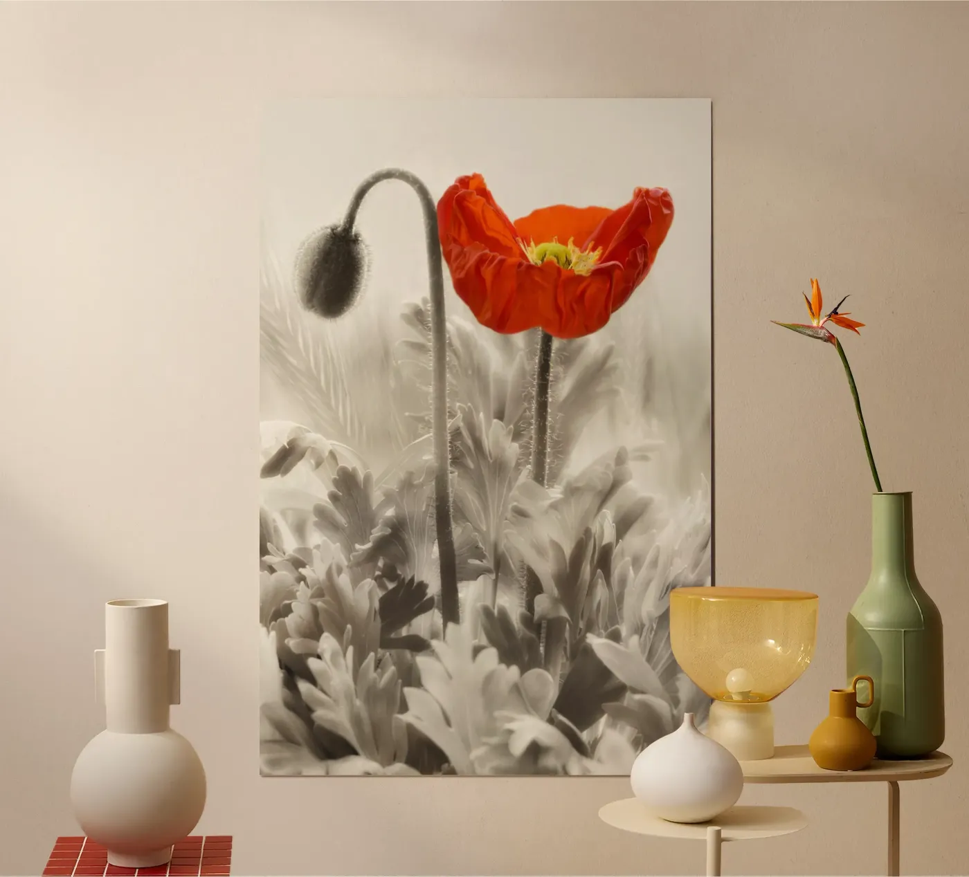Mohnblume Poster von Atteloi Art