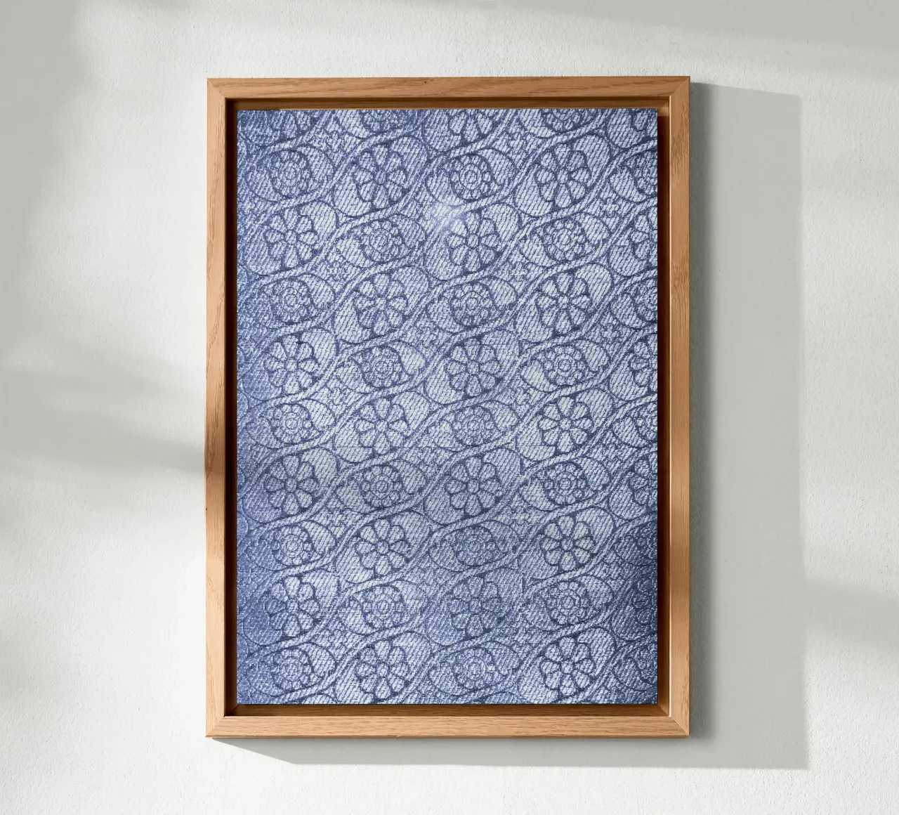 Tissu antique bleu à fleurs panneau forex de Lisa Jureczko Arts Illustration