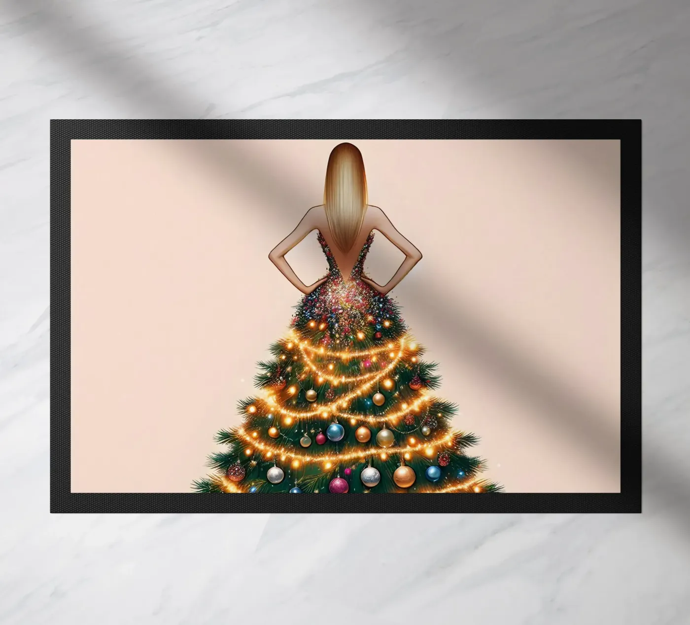 Kerstverlichting deurmat van ARTOMATIC