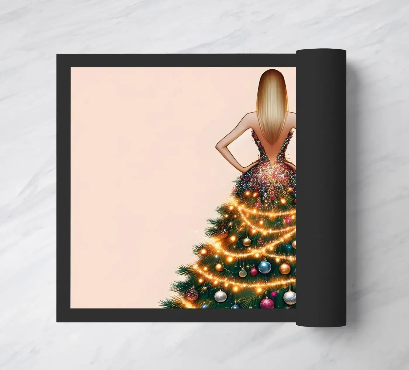 Kerstverlichting deurmat van ARTOMATIC