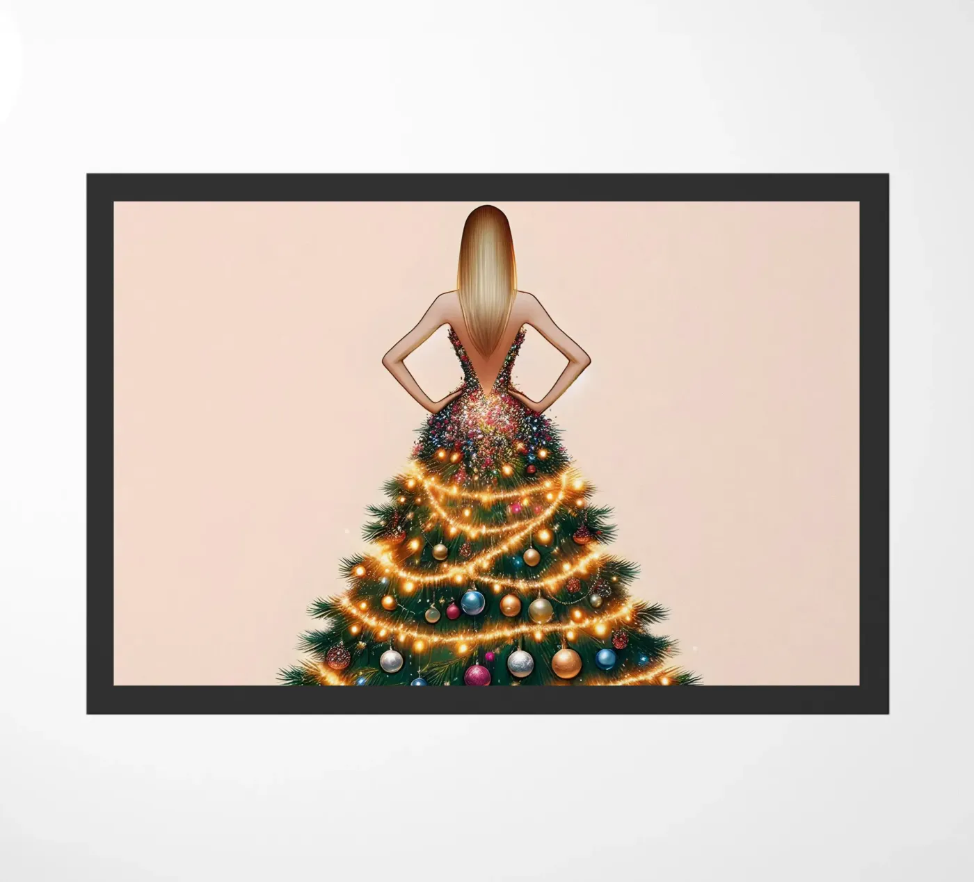 Kerstverlichting deurmat van ARTOMATIC