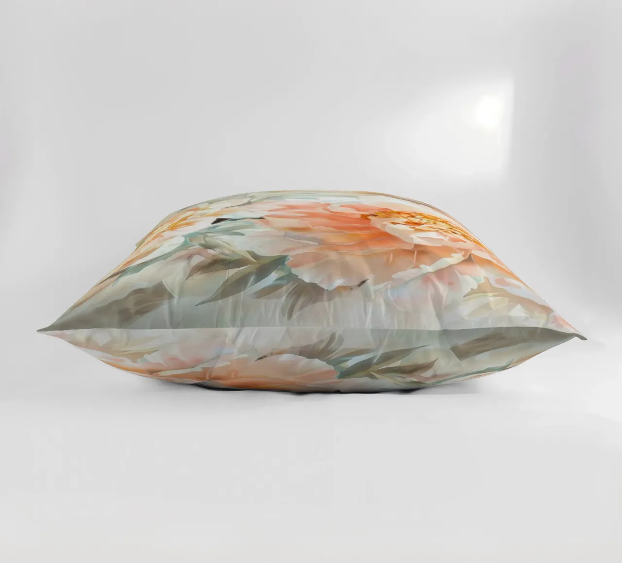 Peach Soft Velvet Peonie Spring Garden cuscino da Flower Garden - Uta Naumann