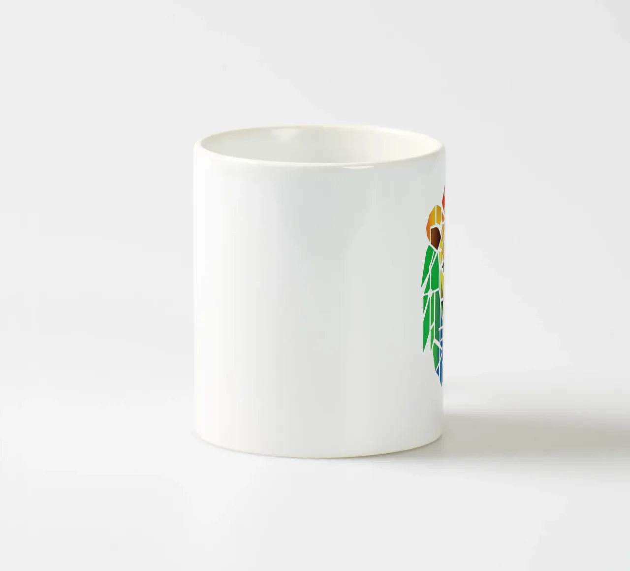 Leone astratto arcobaleno tazza in ceramica da Autofocus