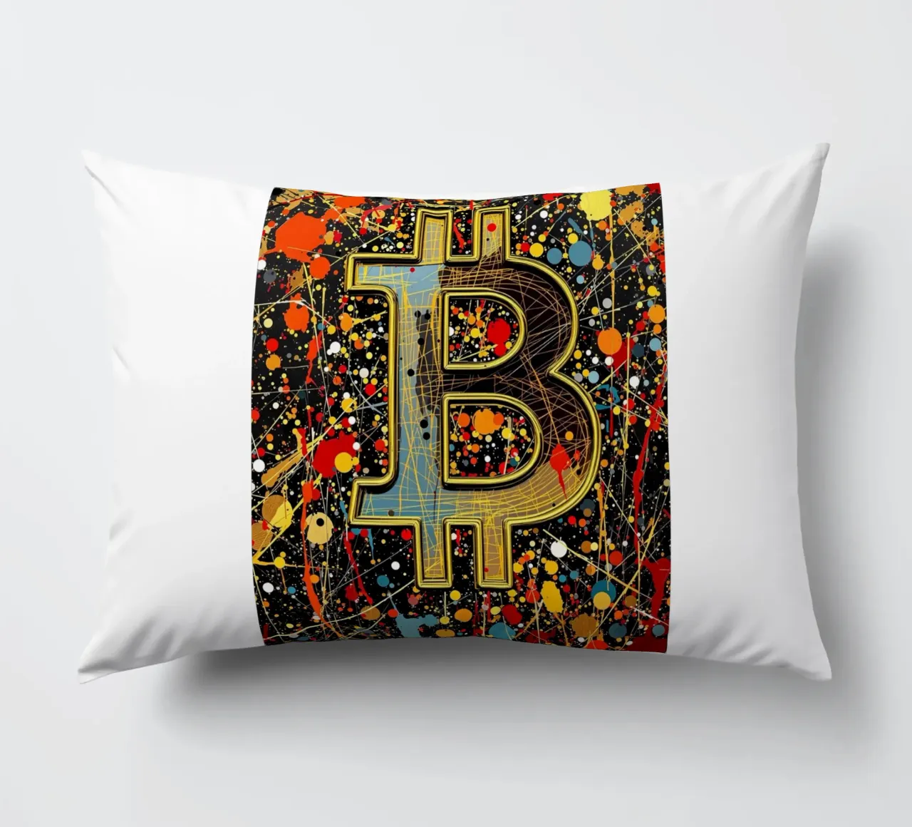 BTC... as imagined by someone, somewhere... cuscino da Crypto_Jungle