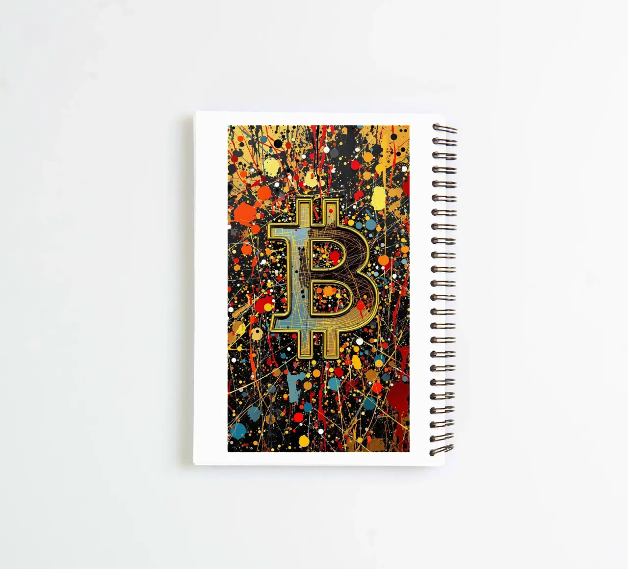 BTC... as imagined by someone, somewhere... spiral notebook by Crypto_Jungle